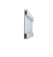 P-BD80D Fabric Aluminium Profile, Anodized Silver, 208mm, 6M, Advanced Large SEG Frame for Oversize Graphics, Commercial Lightboxes & Robust Fabric Wall Structures